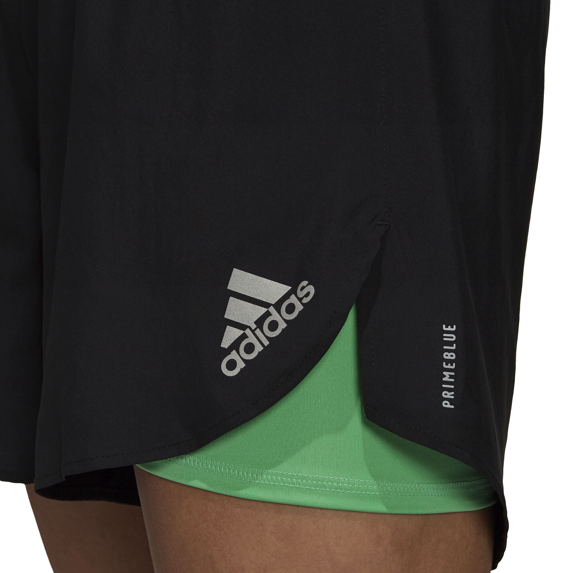 Black and green adidas shorts discount
