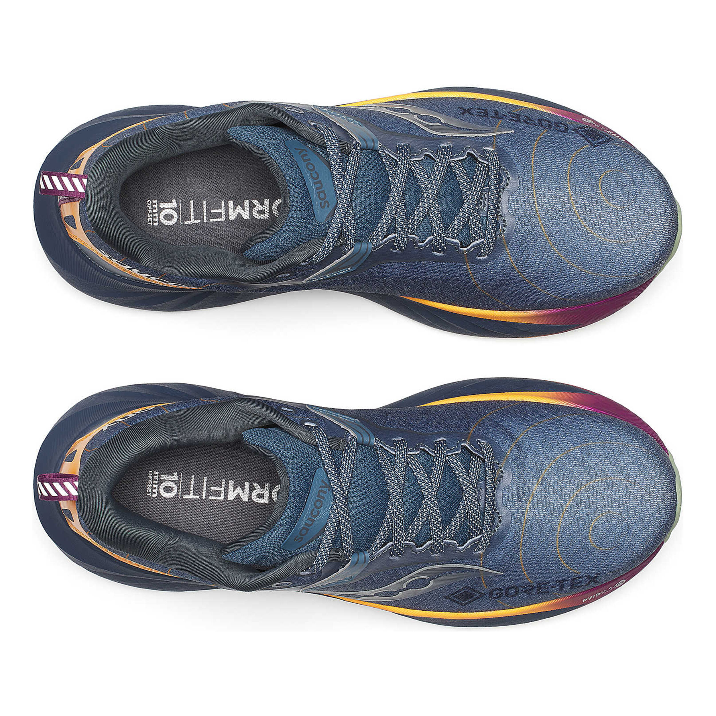 Buy Saucony Triumph 22 GTX Neutral Running Shoe Men Blue Grey Orange in size 46 5 online Running Point COM