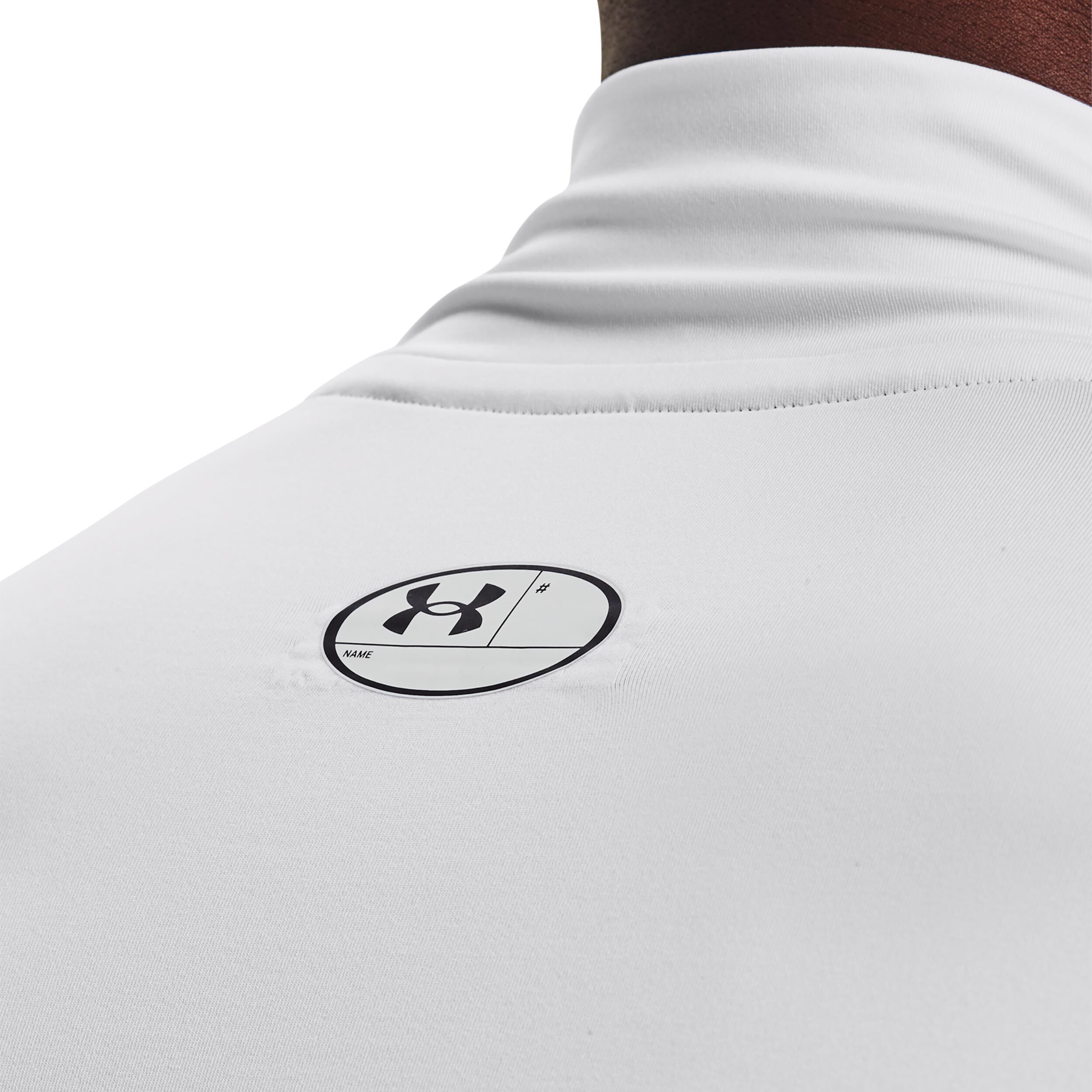 Buy Under Armour Heatgear Comp Mock Long Sleeve Men White