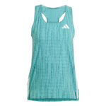 adidas Clothing adidas Adizero Singlet Running Shirt Women-Turquoise,Dark Green