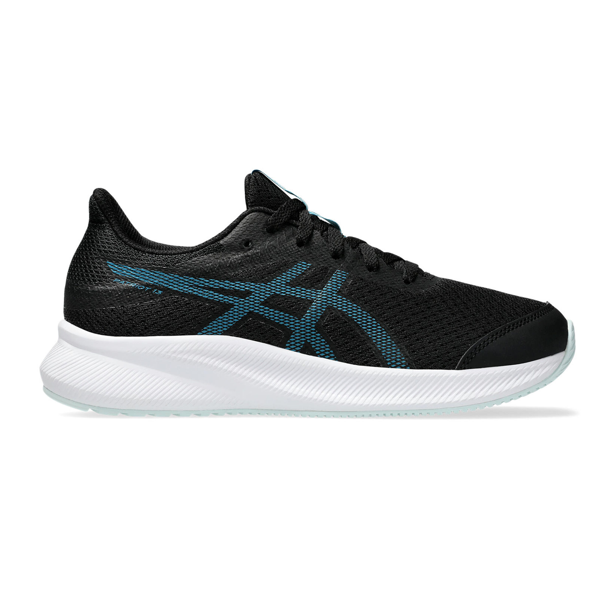 Buy ASICS Patriot 13 GS Neutral Running Shoe Kids Grey White online Running Point COM