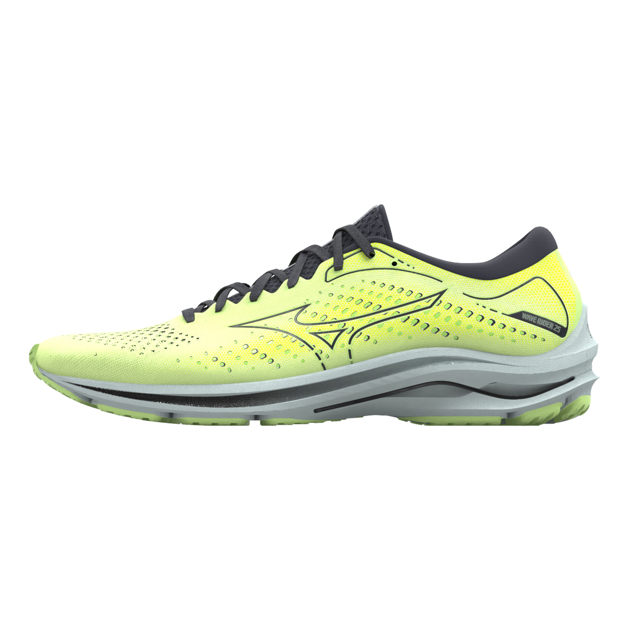Buy Mizuno Wave Rider 25 Neutral Running Shoe Men Yellow Multicoloured online Running Point COM