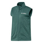 adidas Clothing adidas Terrex XPR Softshell Running vests Women - green, 