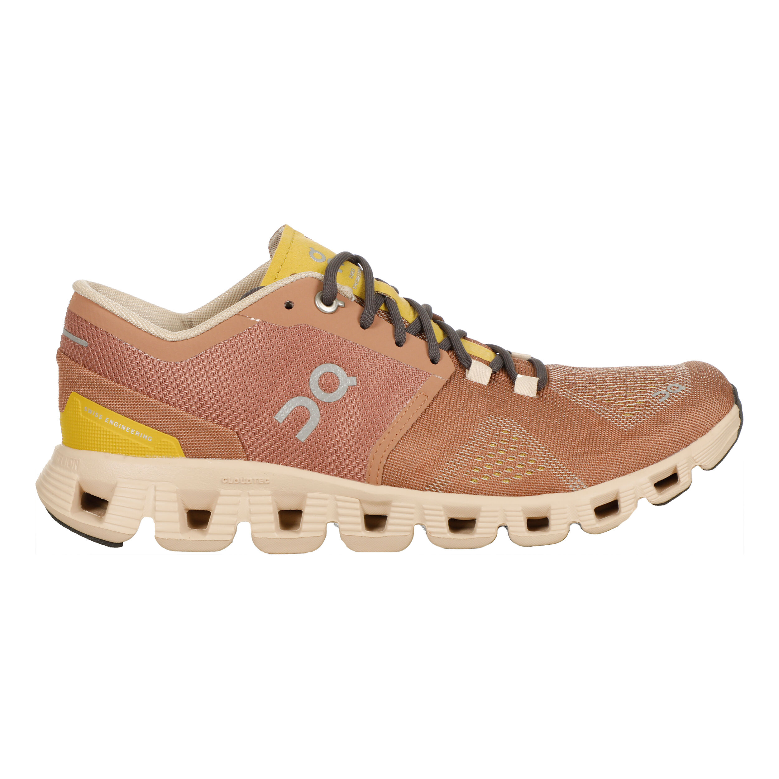 Cloud X Neutral Running Shoe Women Brown Yellow