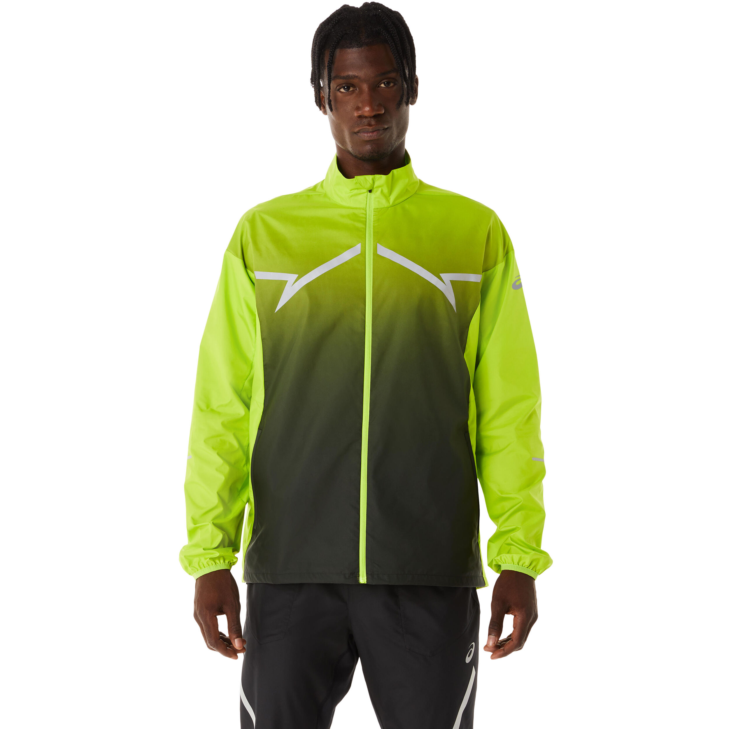 Neon green outlet running jacket
