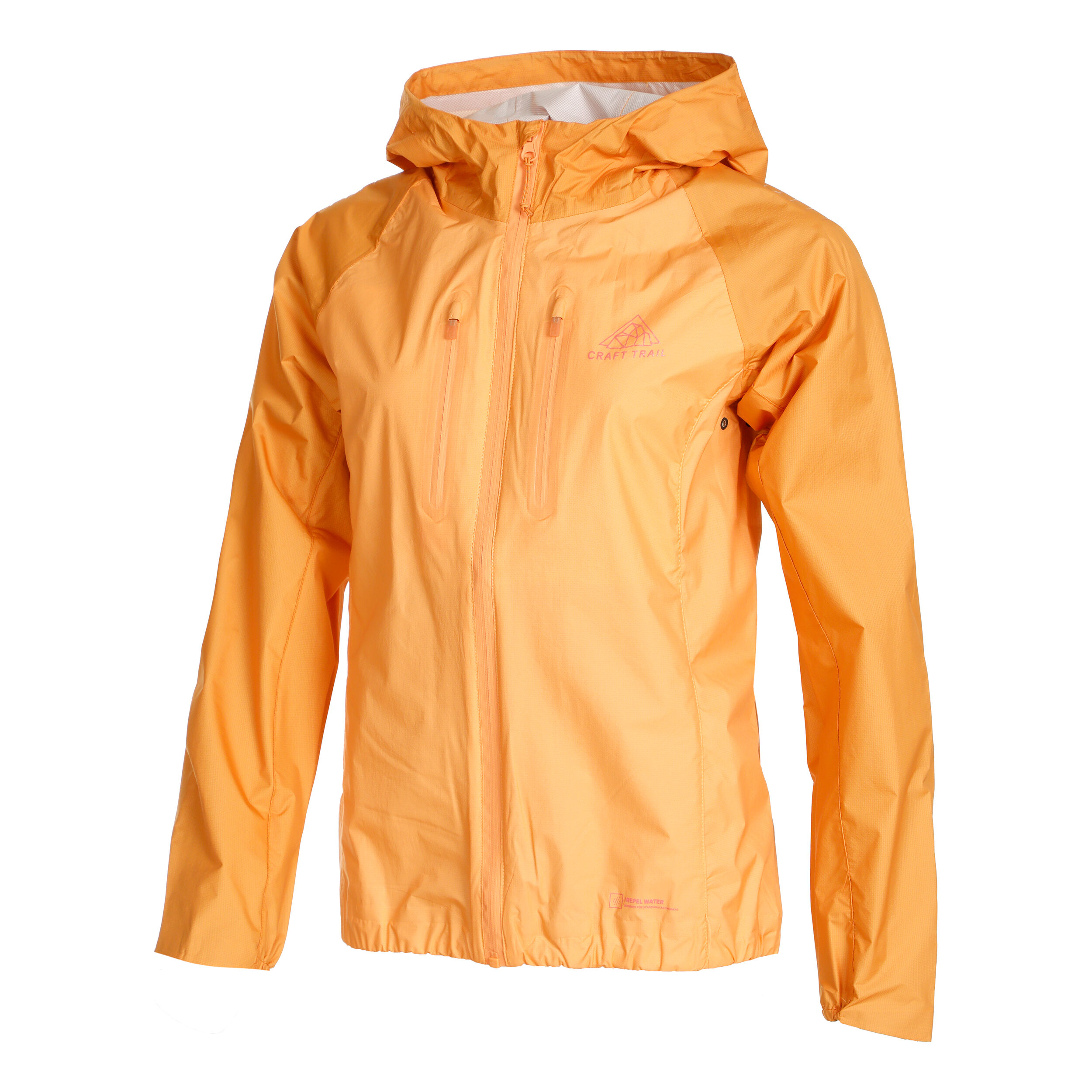 Orange running discount jacket women's