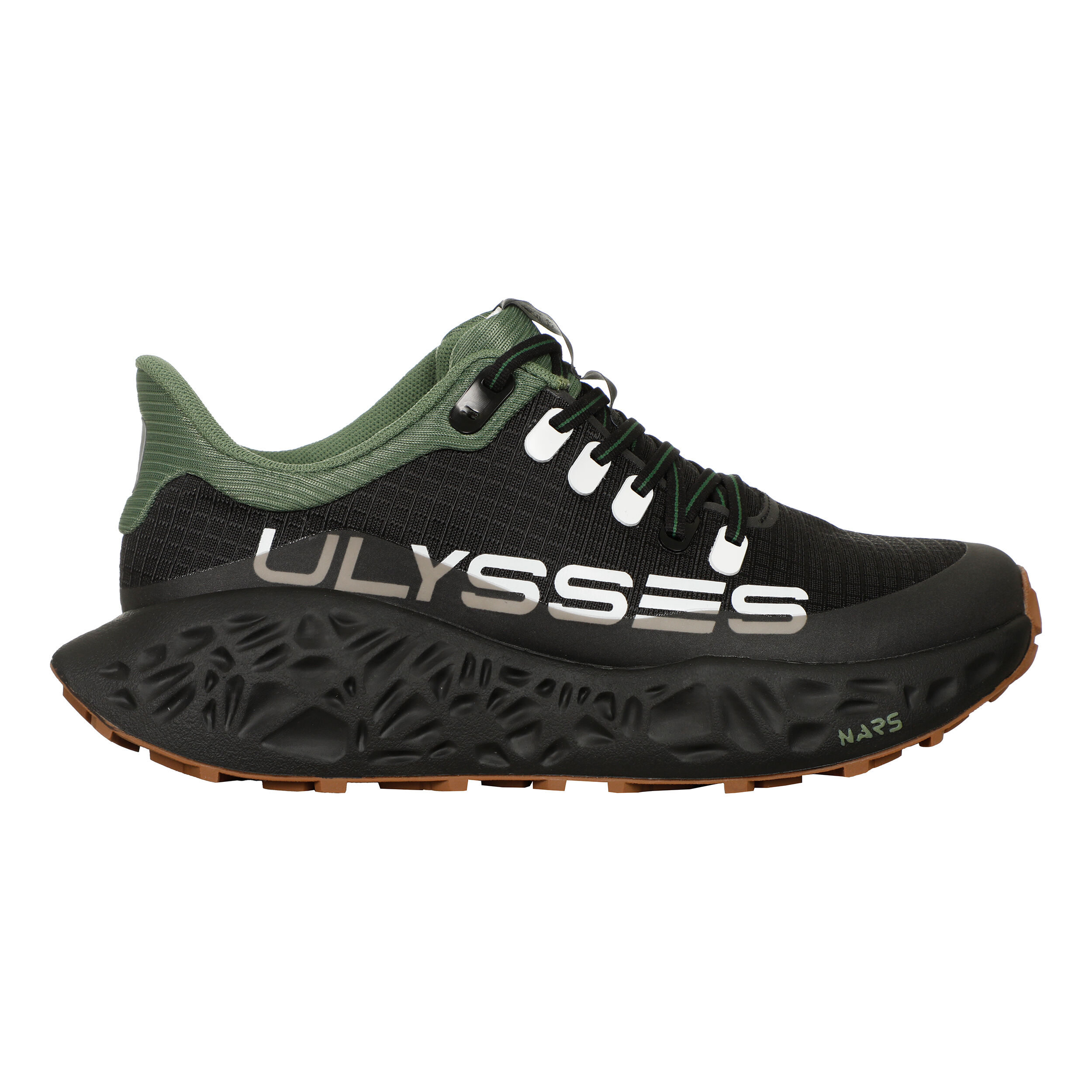 Buy Ulysses Maikoh Trail Running Shoe Black, Olive in size