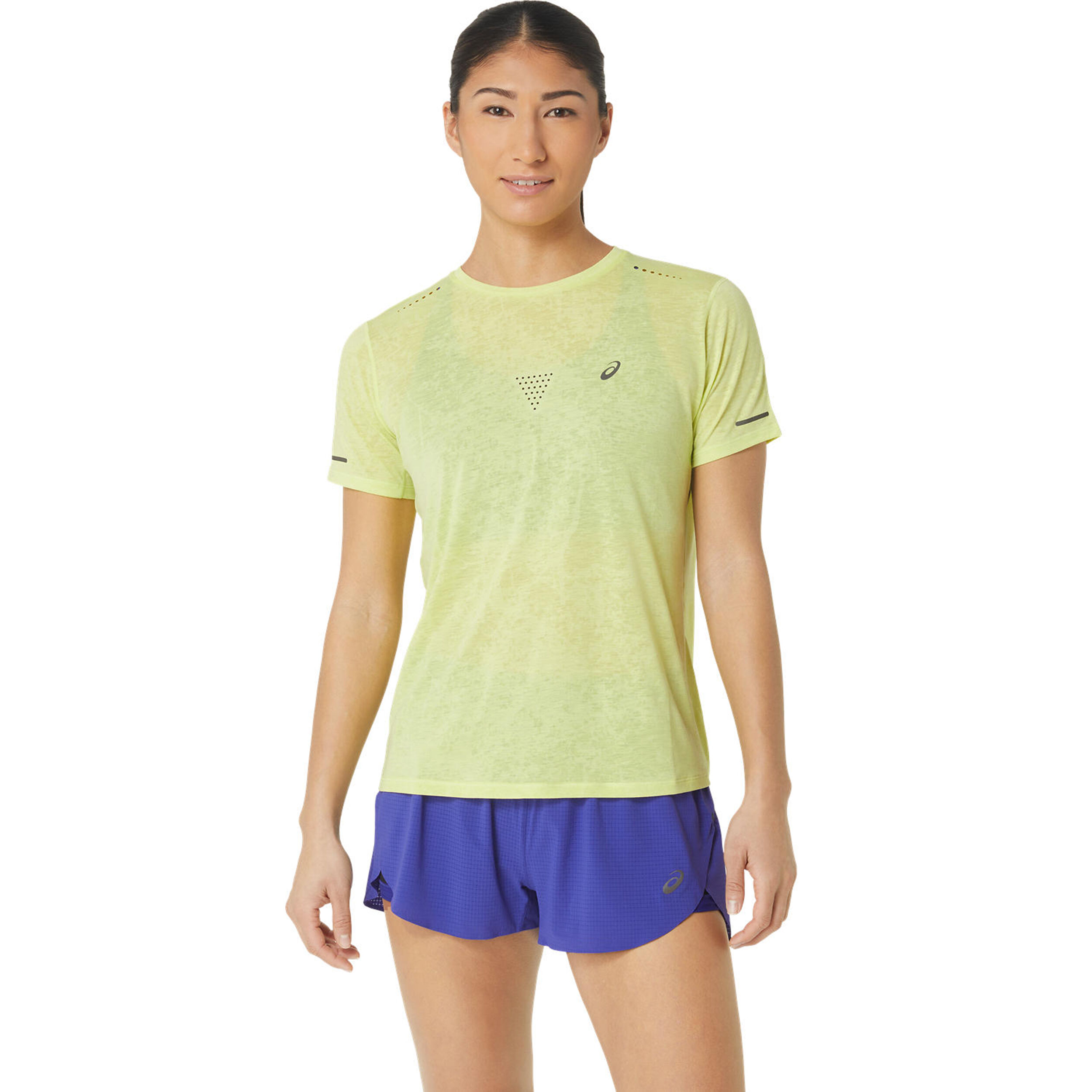 Asics yellow running top clearance