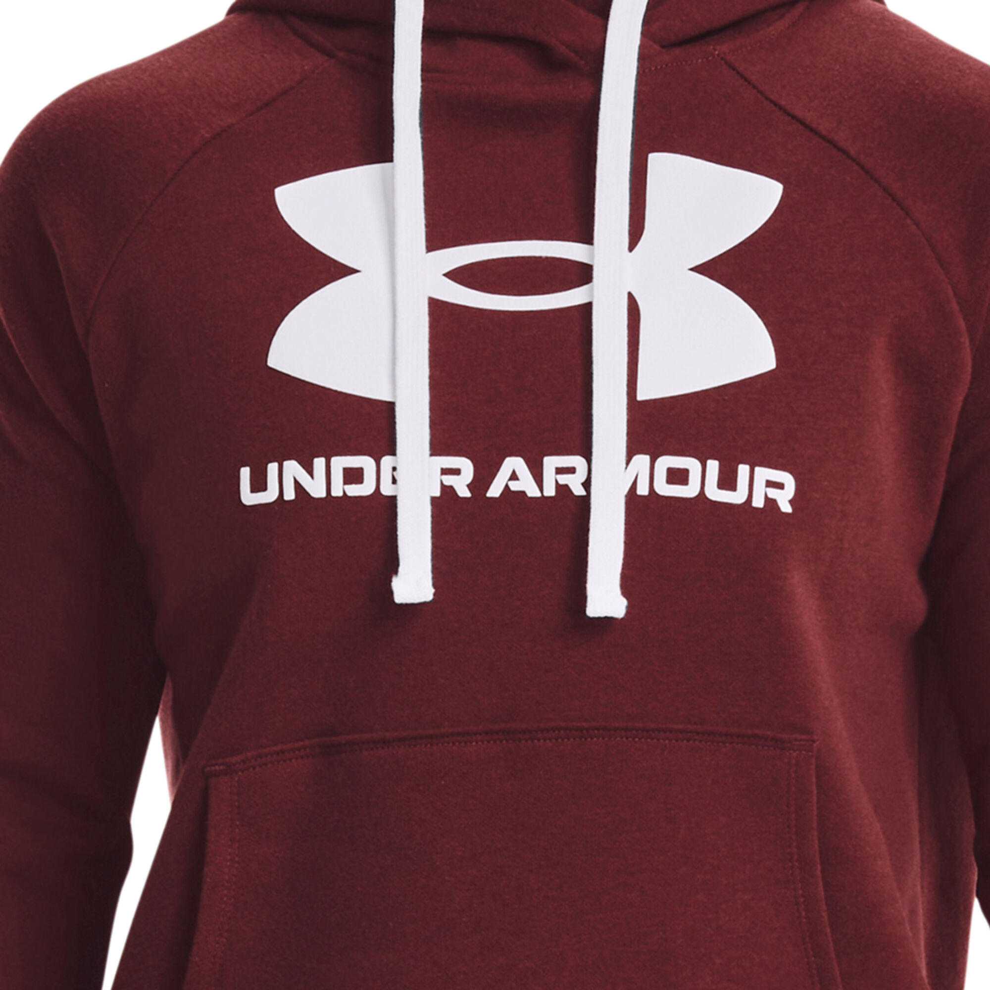 Buy Under Armour Rival Fleece Logo Hoody Women Dark Red, White online