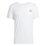 adidas Clothing adidas Adizero Running Shirt Men-White,Orange