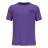 Essential Print Running Shirt Men-Violet