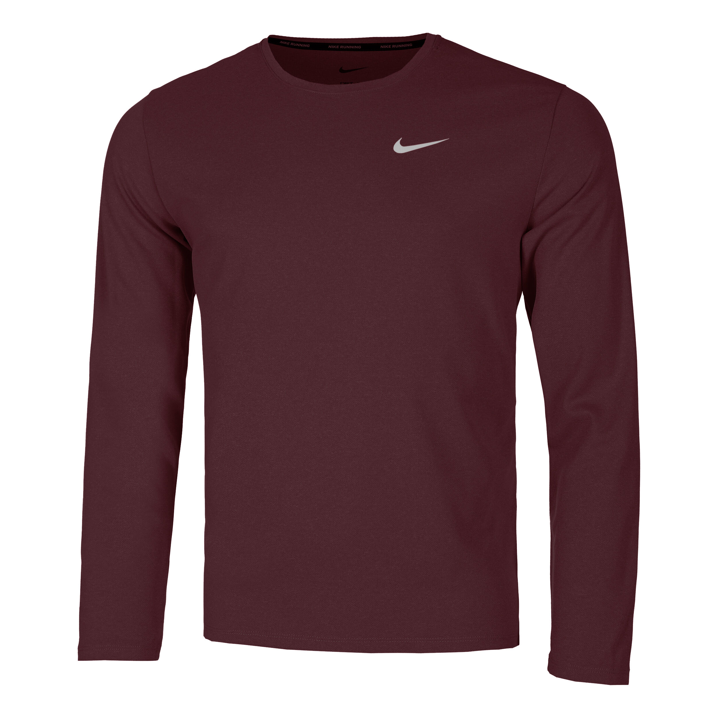Buy Nike Dri-Fit Miler UV Running Shirt Men Wine Red online