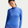 Swift Half-Zip Running shirt Women - blue, silver