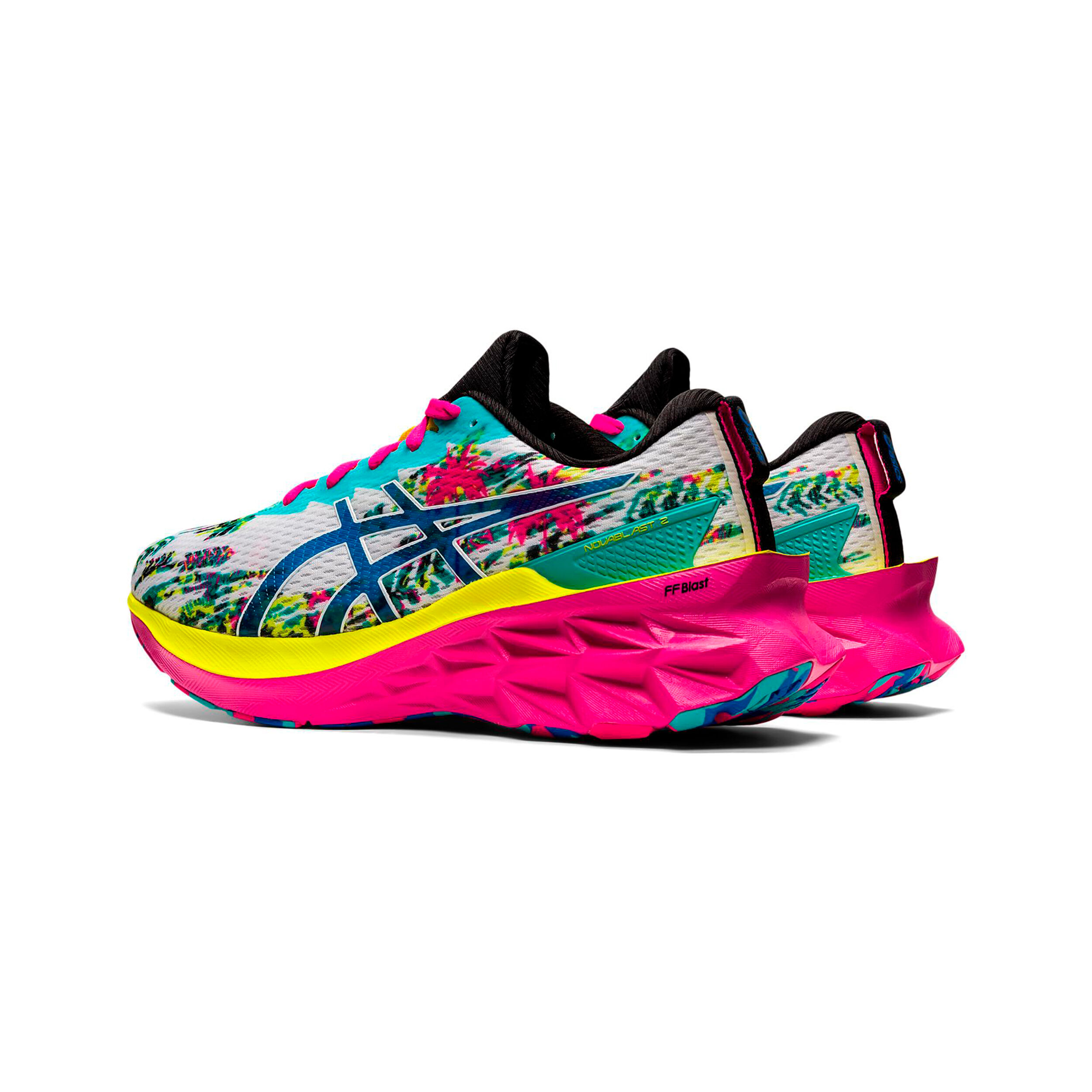 Asics 2 different color shoes top
