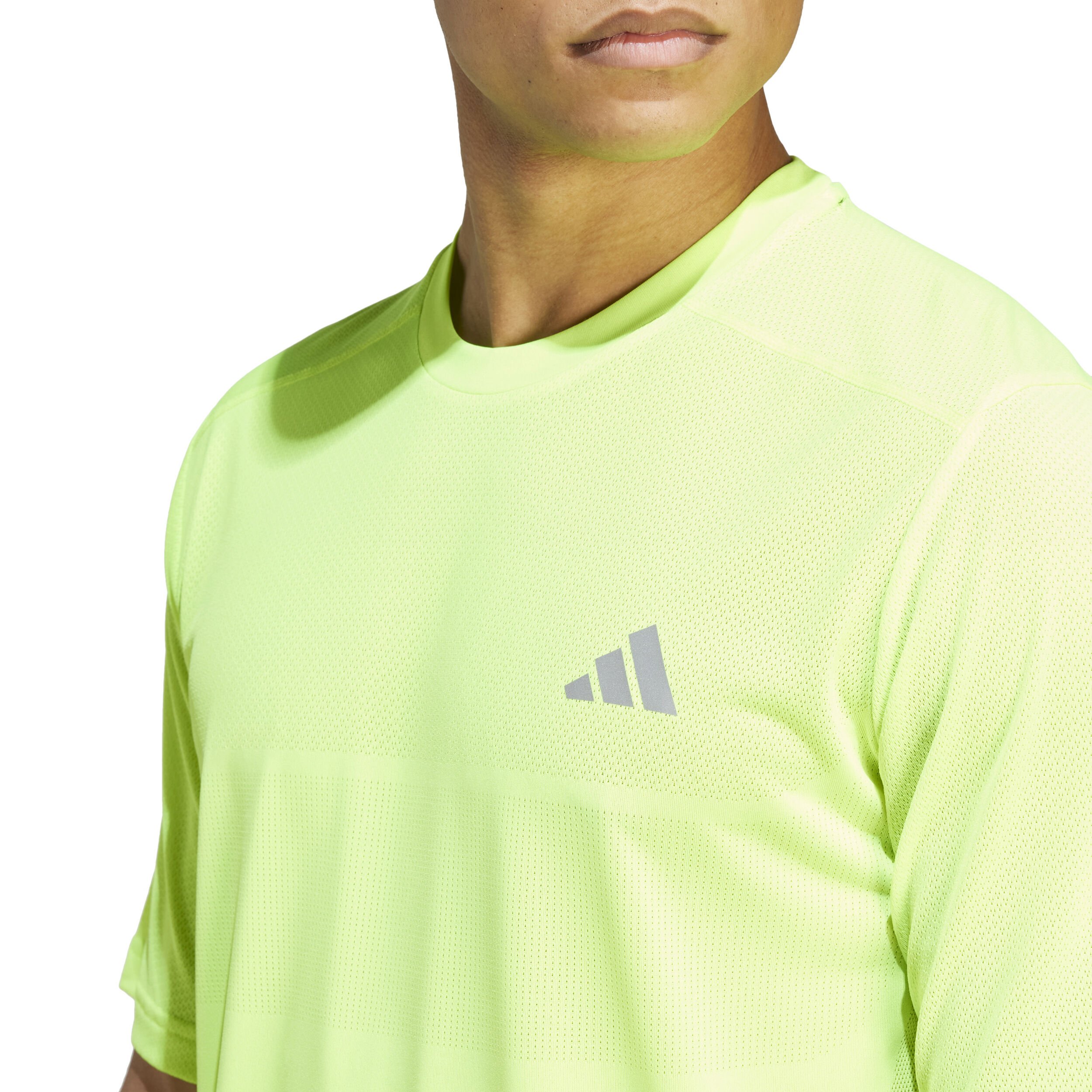 Lime green adidas shirt mens best sale