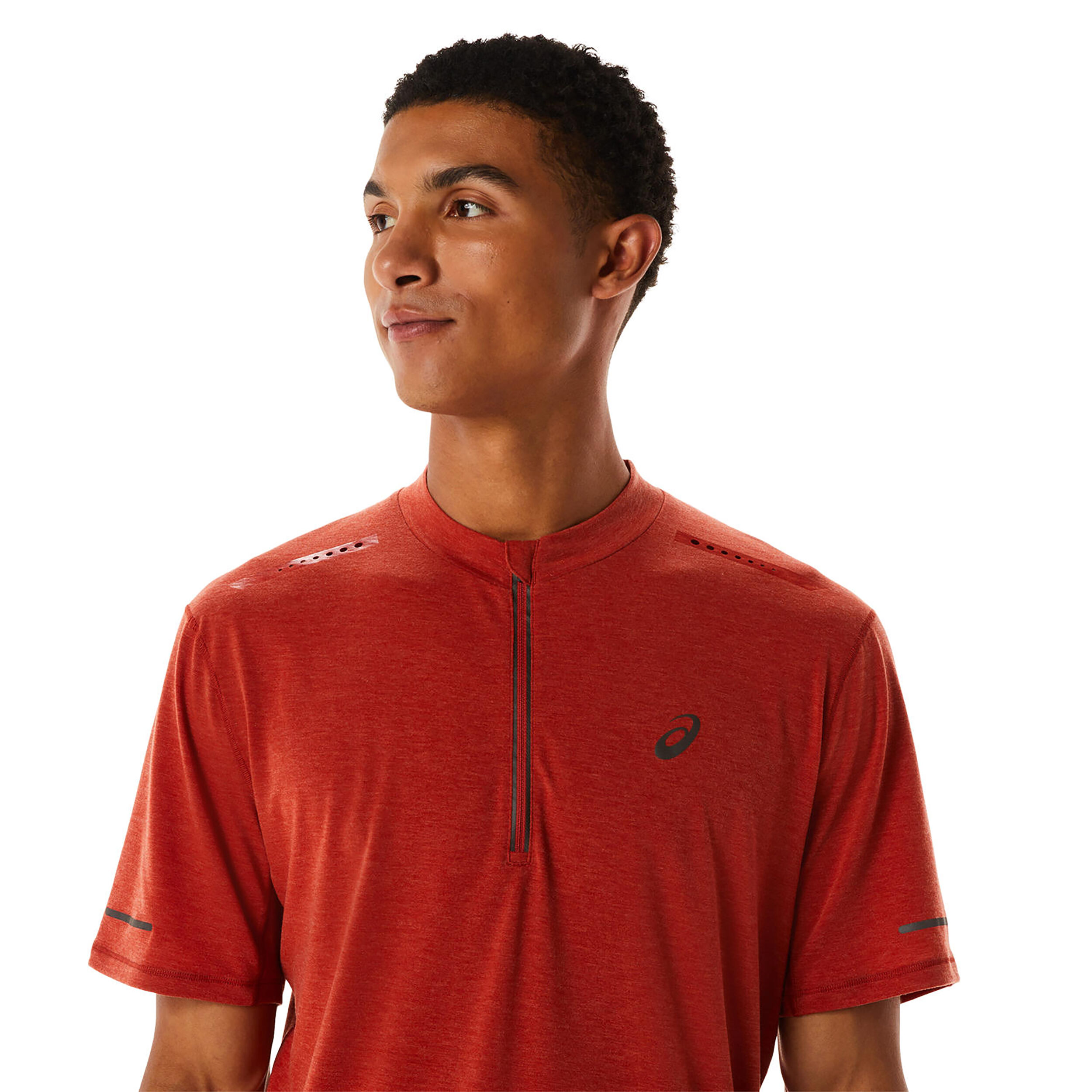 Buy ASICS Metarun Half-Zip Running Shirt Men Red online