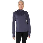 ASICS Clothing ASICS Road Winter Running Shirt Women-Blue Grey