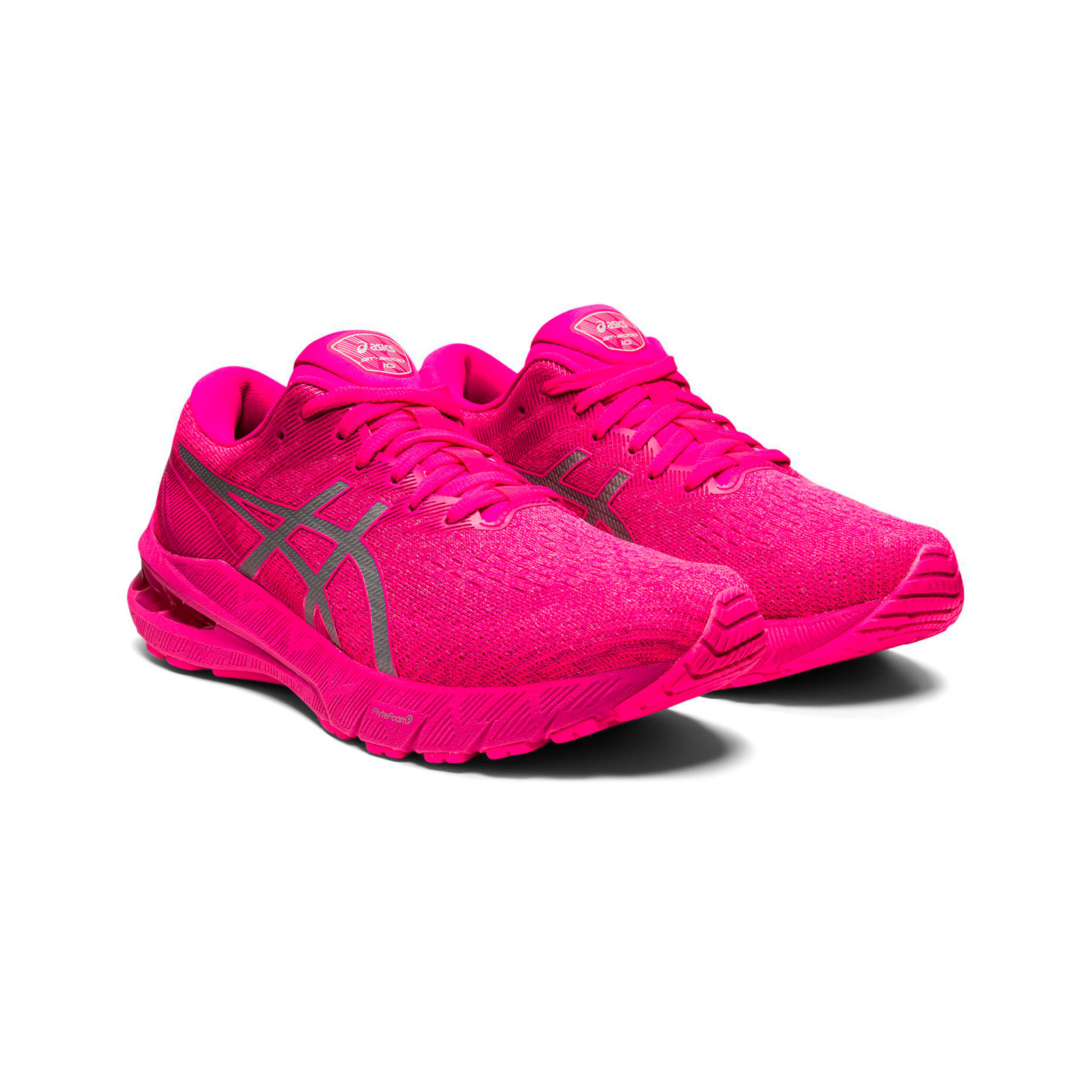Neon pink asics best sale