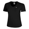 Road V-Neck Running Shirt Women-Black