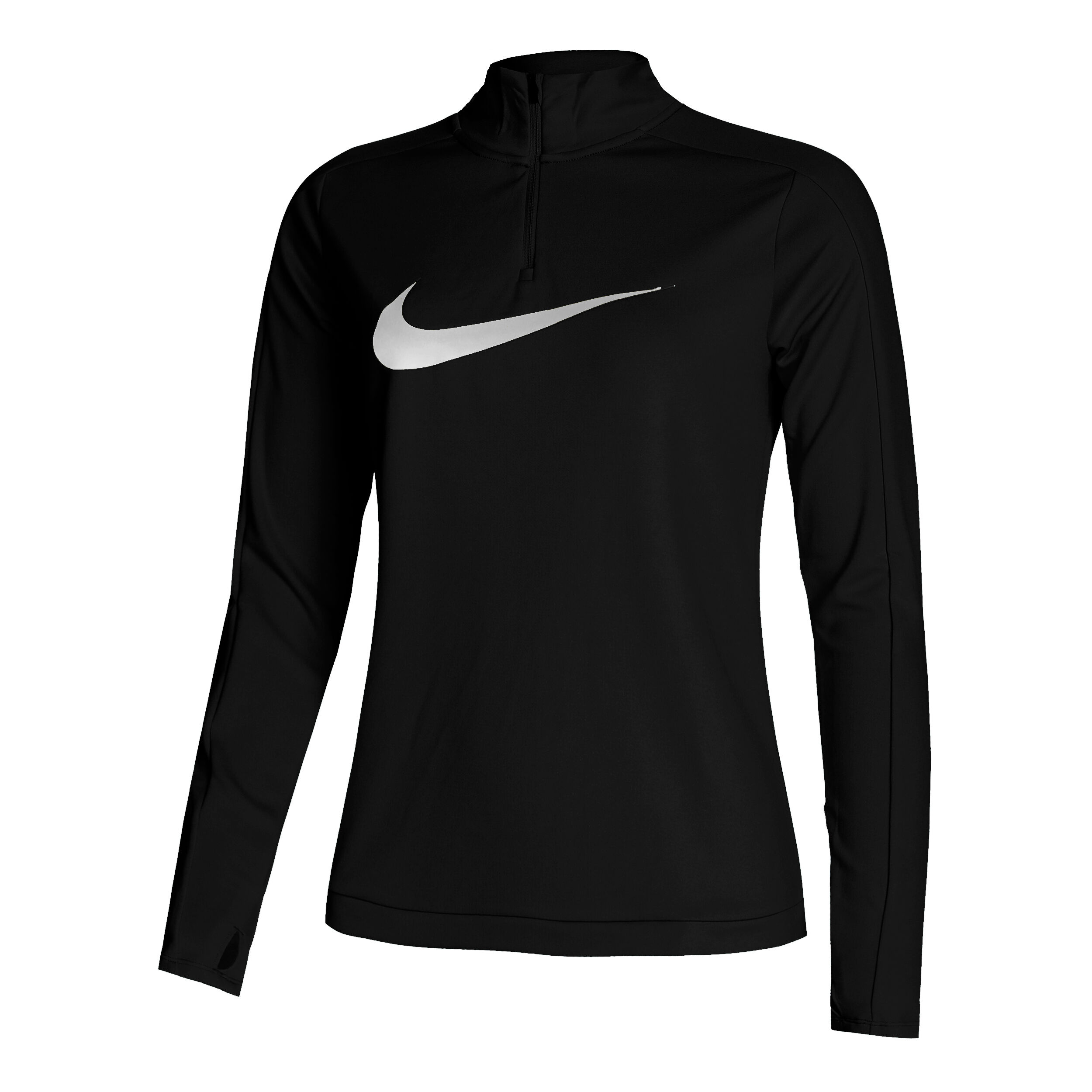 Buy Nike Dri Fit Swoosh HBR Half Zip Running Top Women Black Grey online Running Point COM