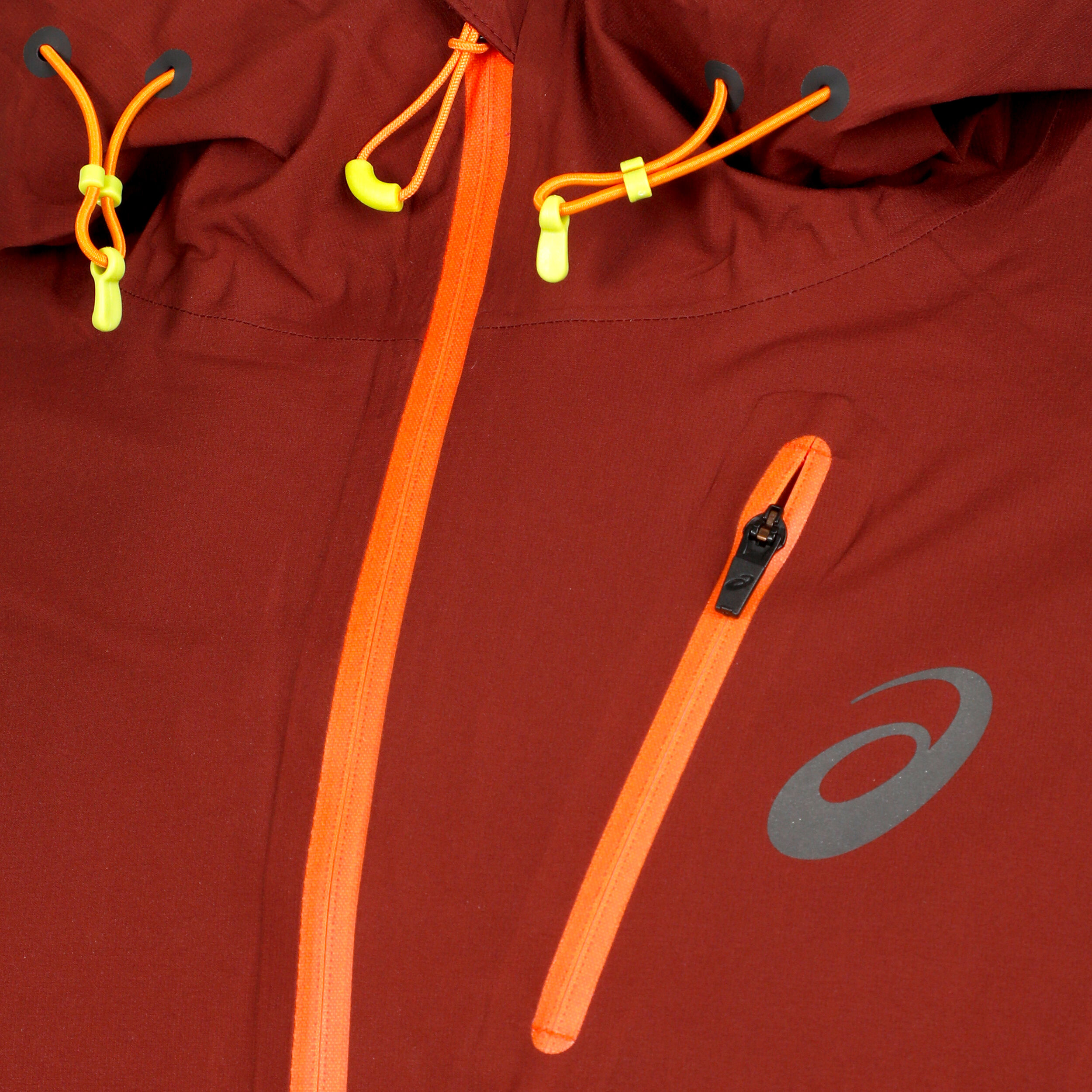 Asics orange running jacket new arrivals