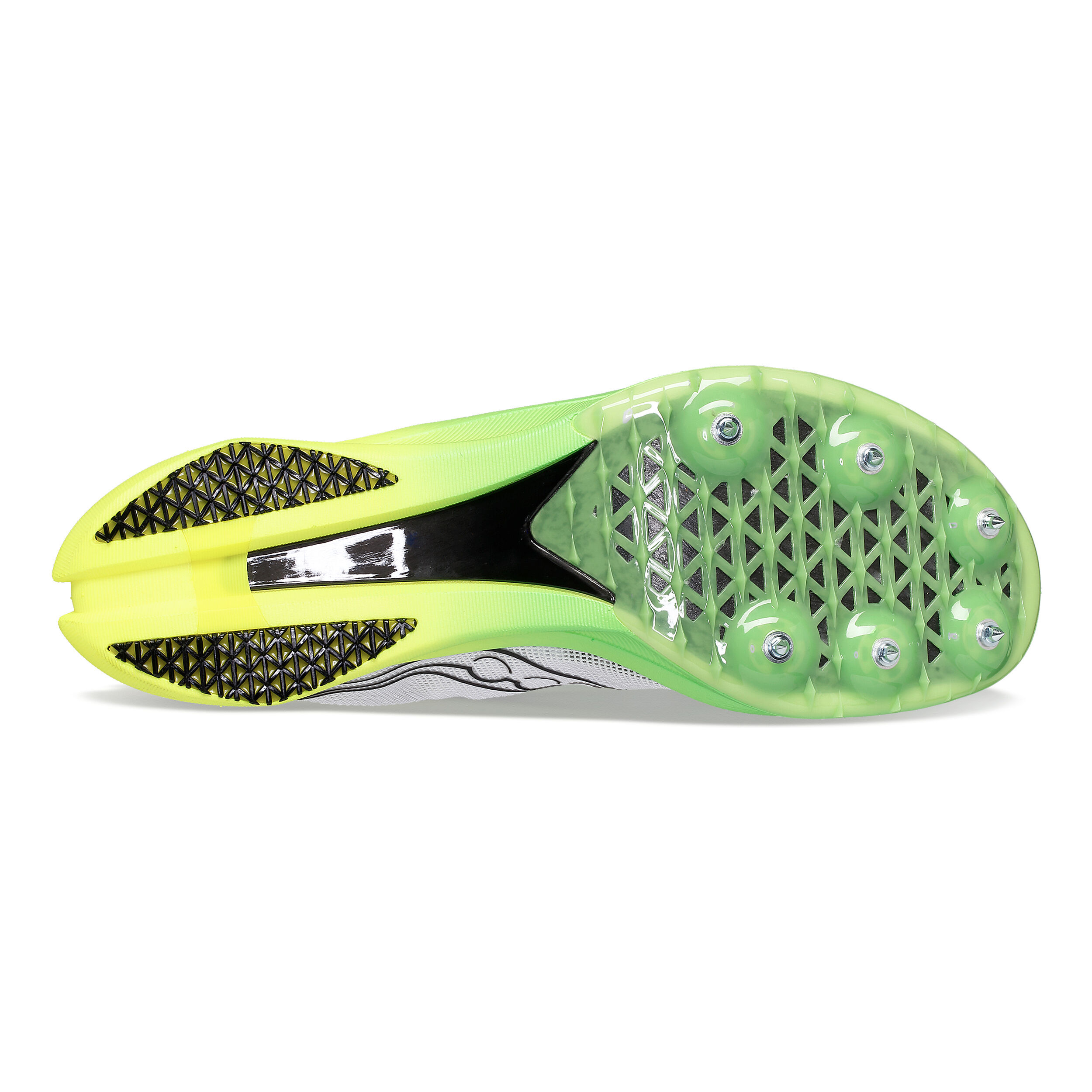 Buy Saucony Endorphin Cheetah Spike Shoes Men White Neon Yellow online Running Point COM