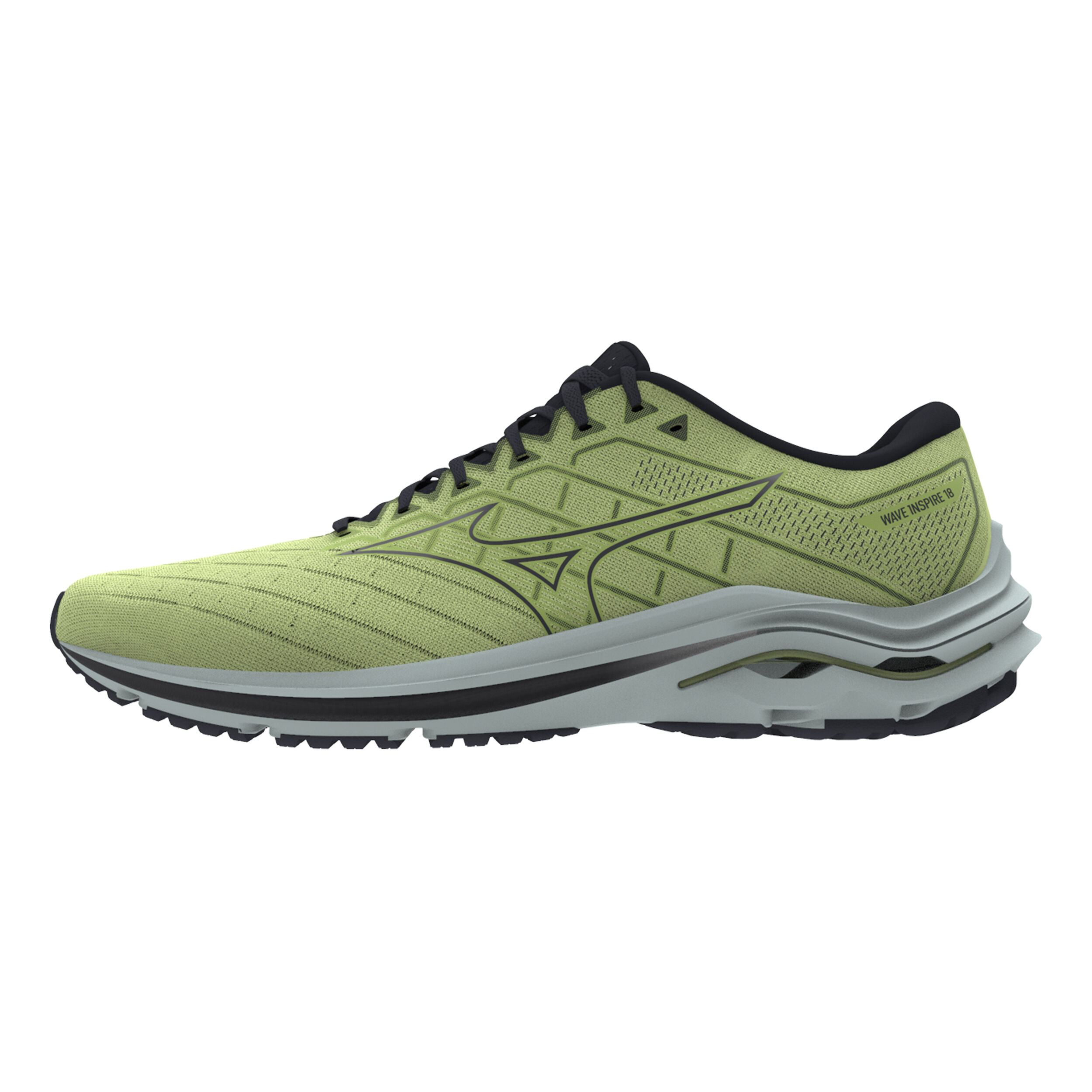 Buy Mizuno Wave Inspire 18 Stability Running Shoe Men Lime Black online Running Point COM