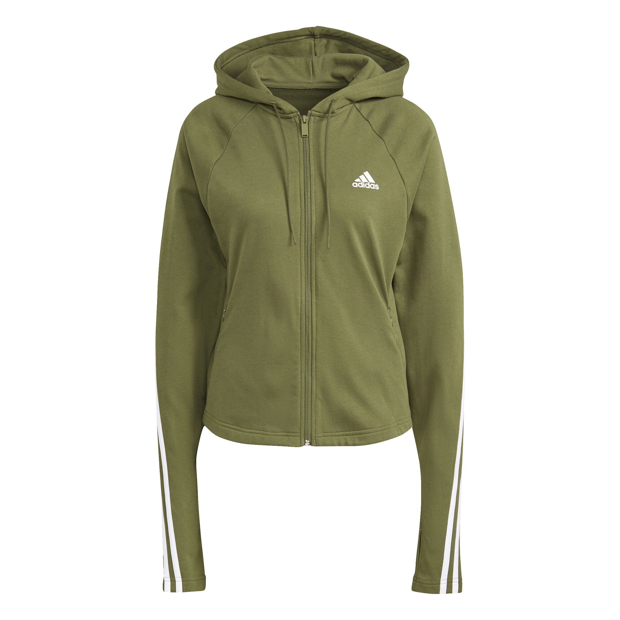 Adidas womens khaki tracksuit top
