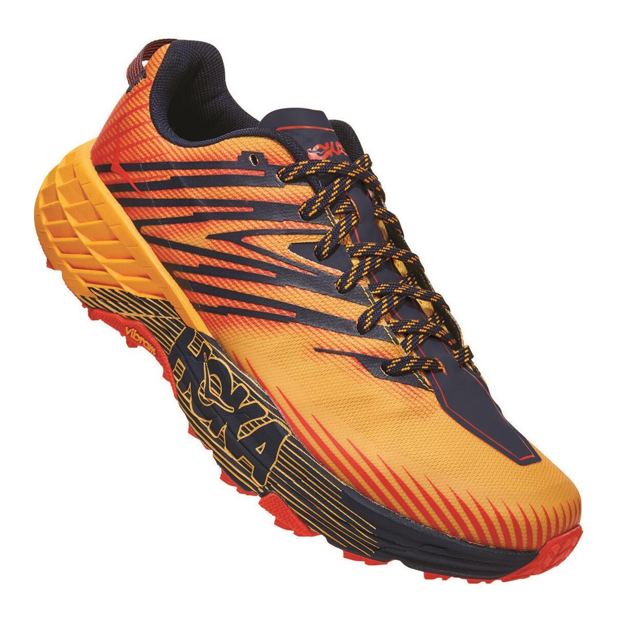 Buy Hoka One One Speedgoat 4 Trail Running Shoe Men Golden Yellow Orange online Running Point COM