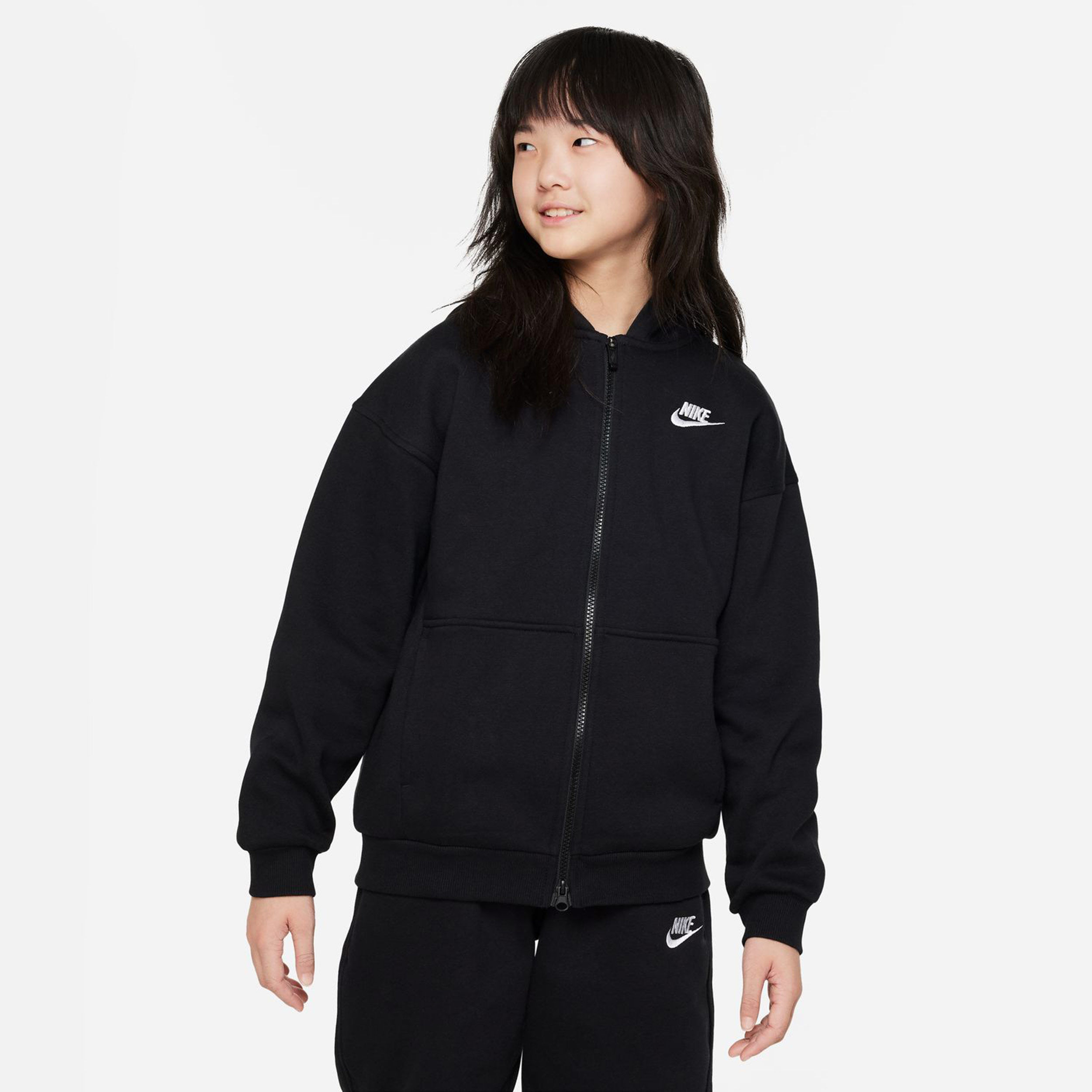 Girls nike zip hoodie online