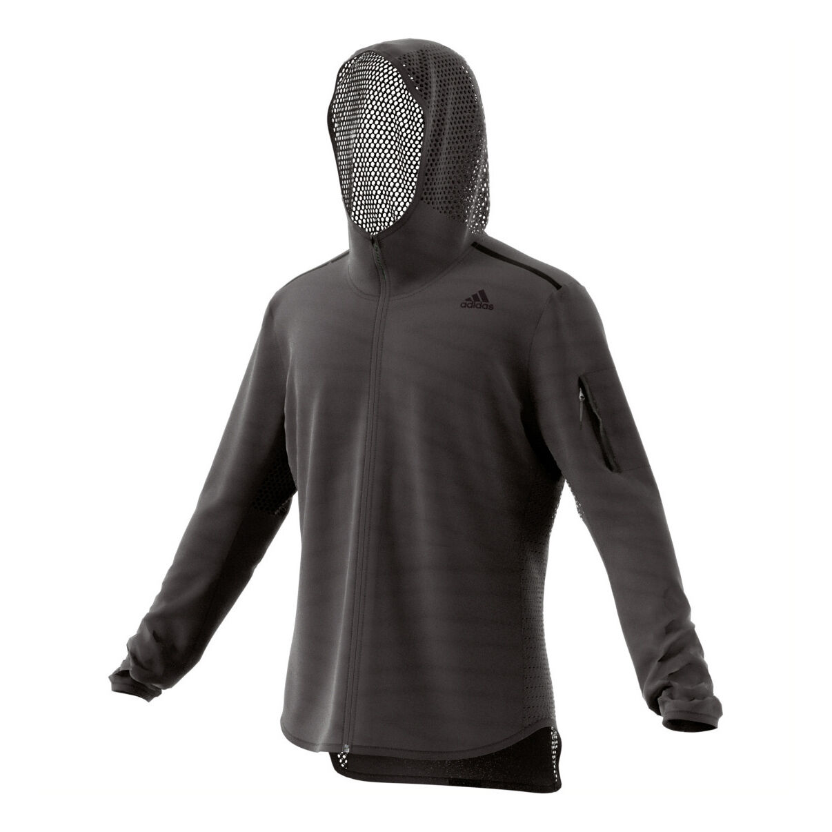 Buy adidas Supernova TKO Flock Print Running Jacket Men Dark Grey Black online Running Point COM