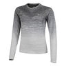 Seamless Long Sleeve Women-White,Grey