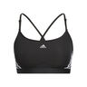 Aeroreact Low-Support 3 Stripes Sports Bras Women-Black