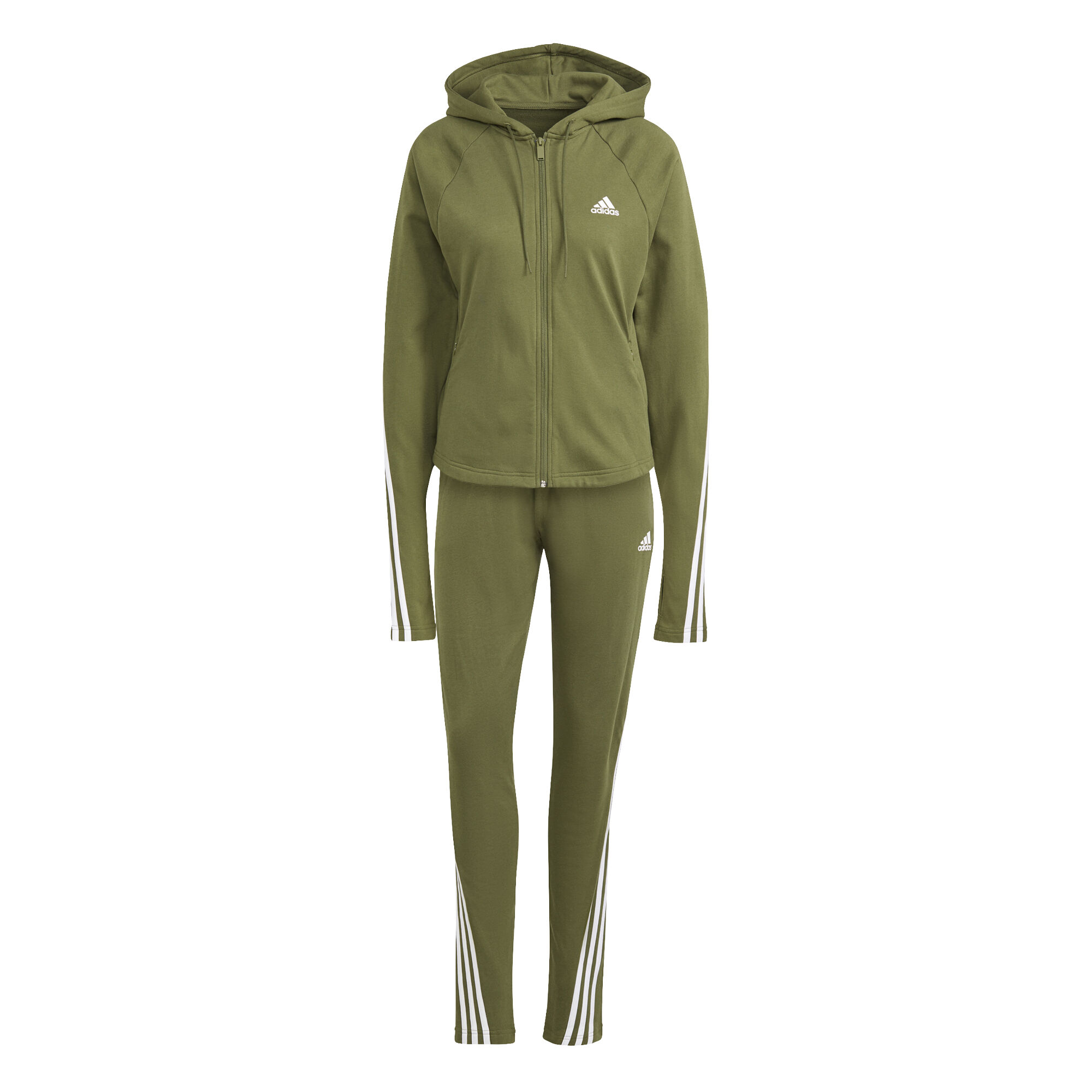 Adidas khaki tracksuit womens deals