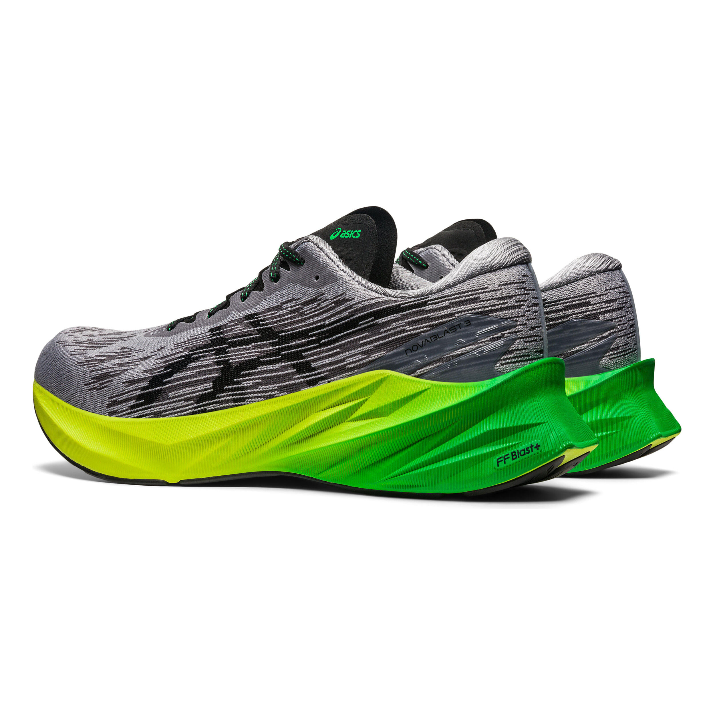 Buy ASICS Novablast 3 Neutral Running Shoe Men Grey, Neon