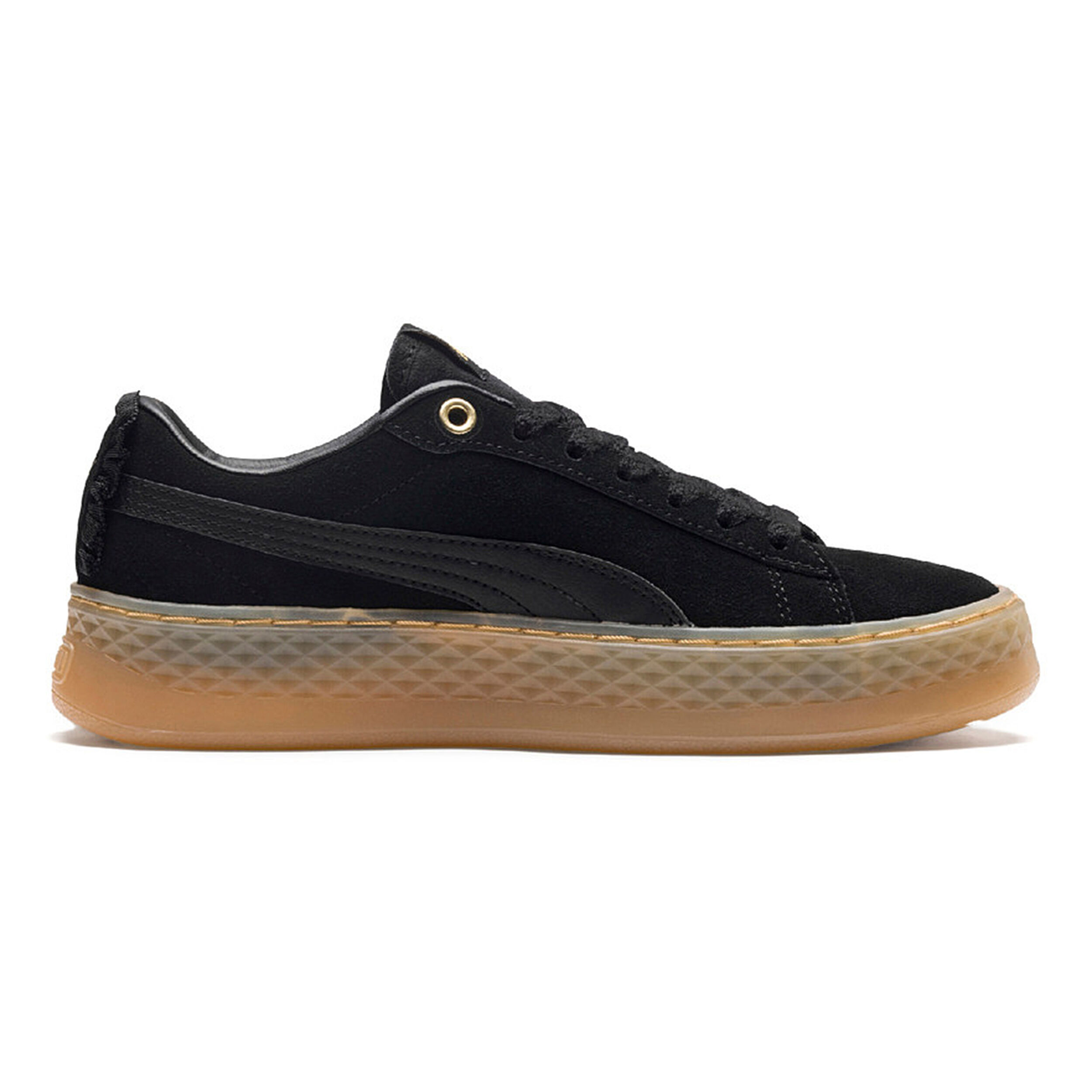 Buy Puma Smash Platform Frill Sneakers Women Black Beige in size 40 5 online Running Point COM