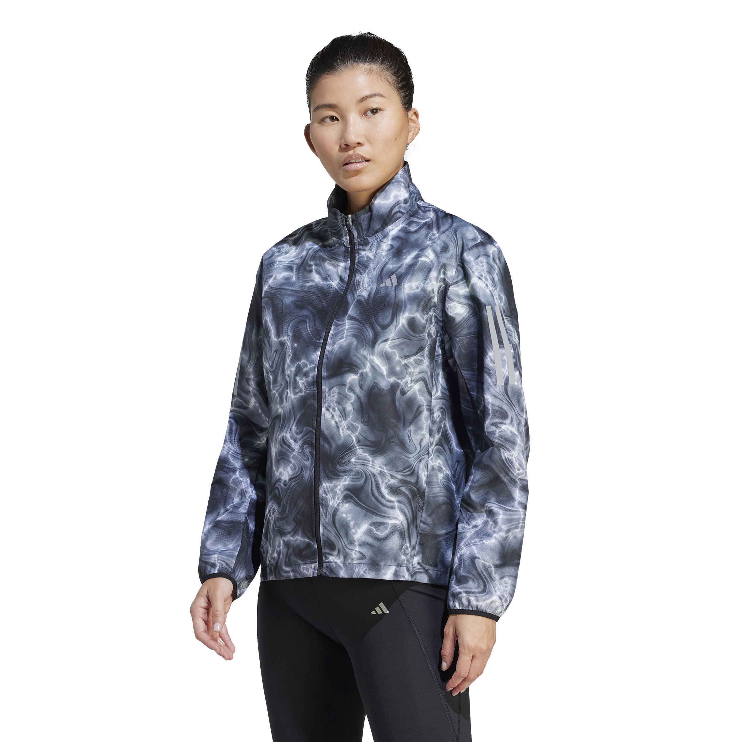 Buy adidas Own The Run AOP Running Jacket Women Black Multicoloured online Running Point COM