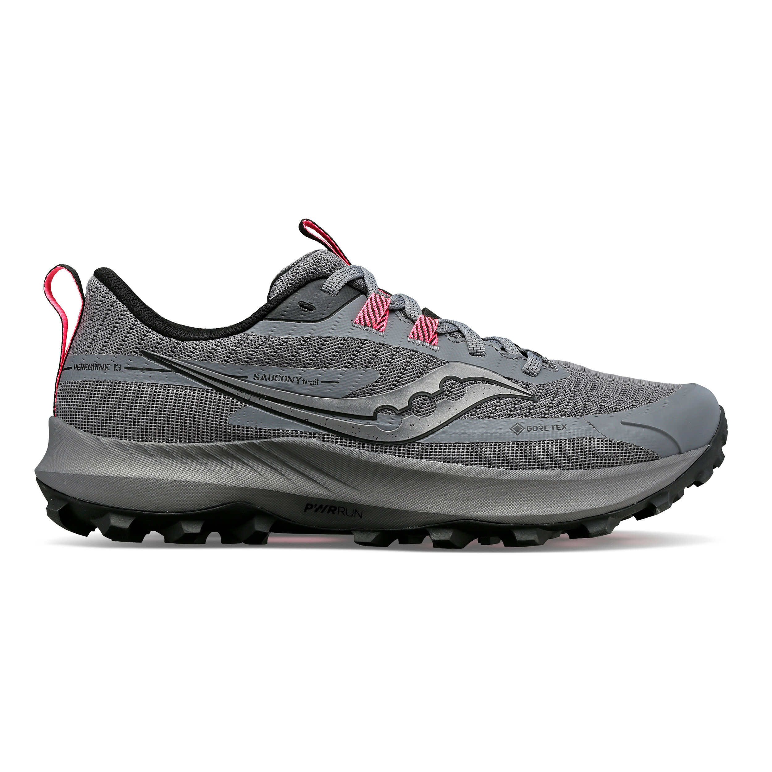 Buy Saucony Peregrine 13 GTX Trail Running Shoe Women Grey Black online Running Point COM