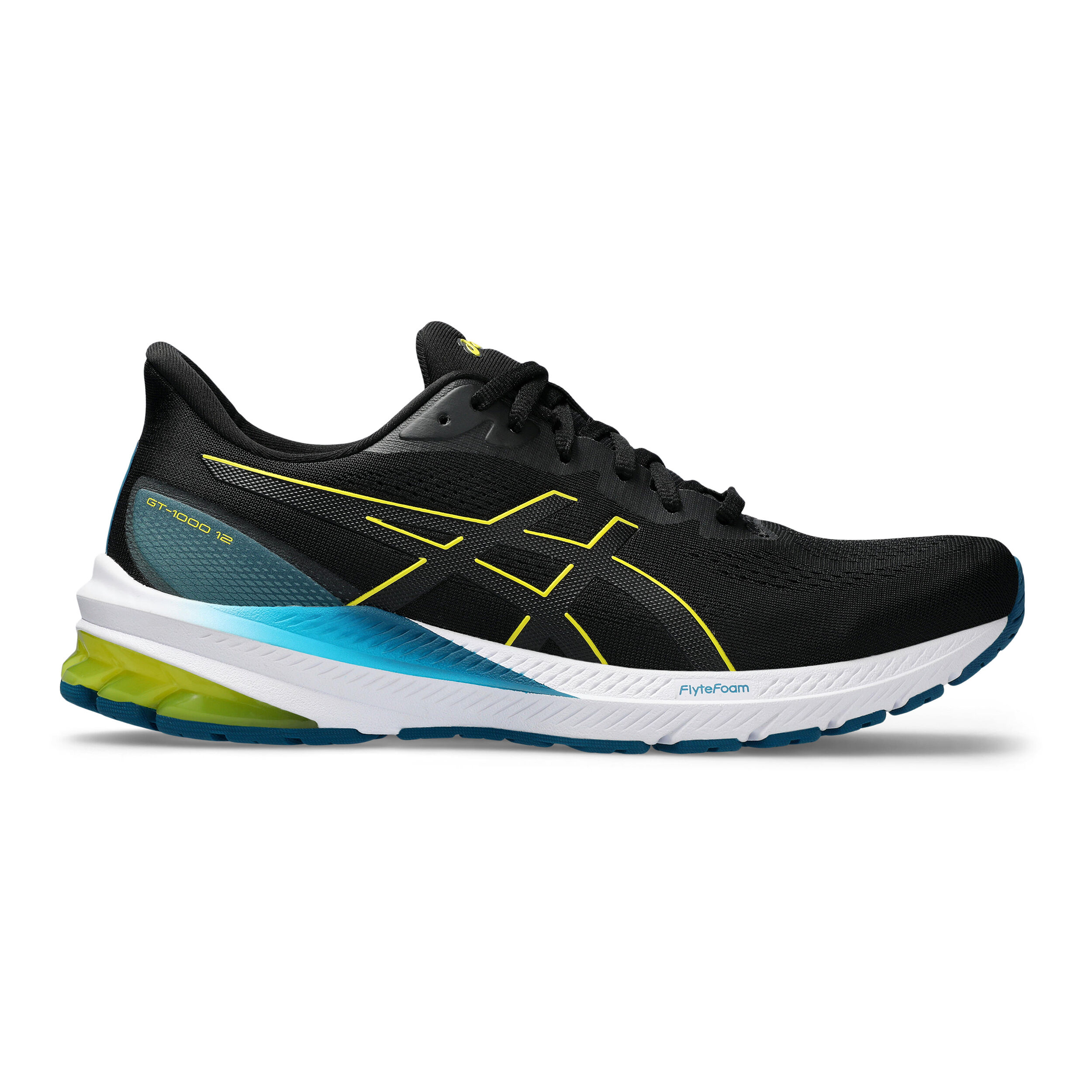 Buy ASICS GT 1000 12 Stability Running Shoe Men Black Yellow online Running Point COM