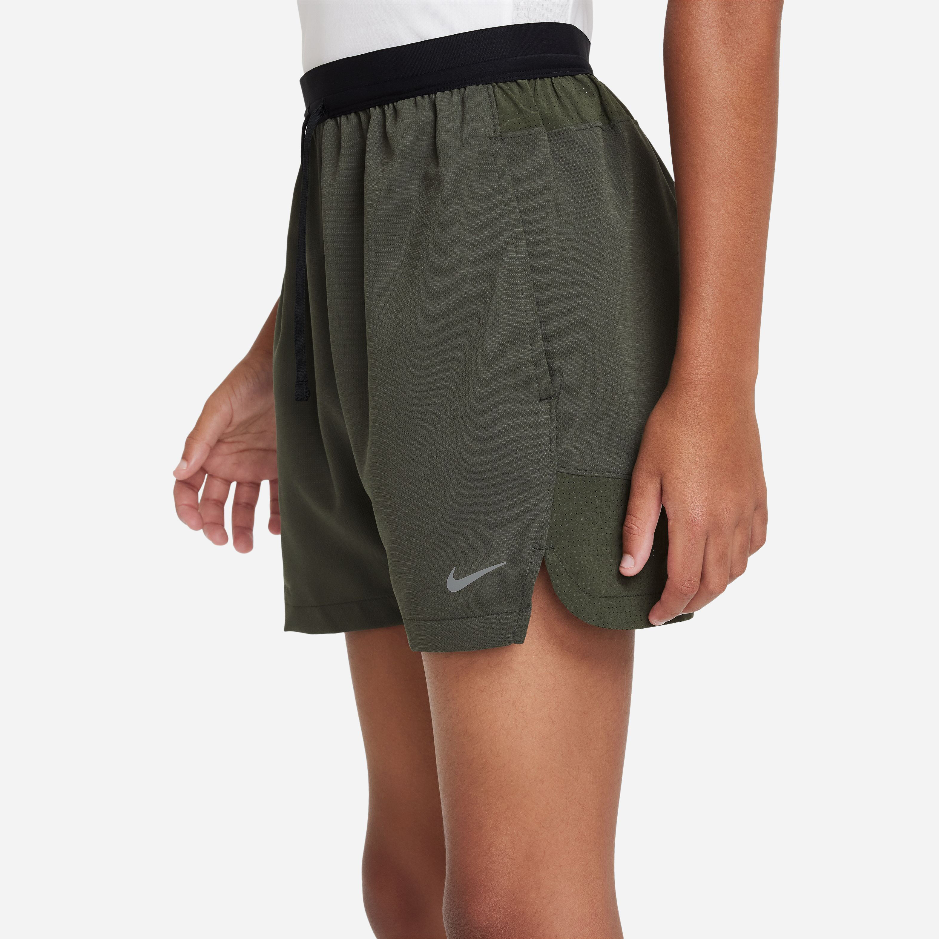 Buy Nike Dri Fit Multi Tech Running Shorts Boys Khaki online