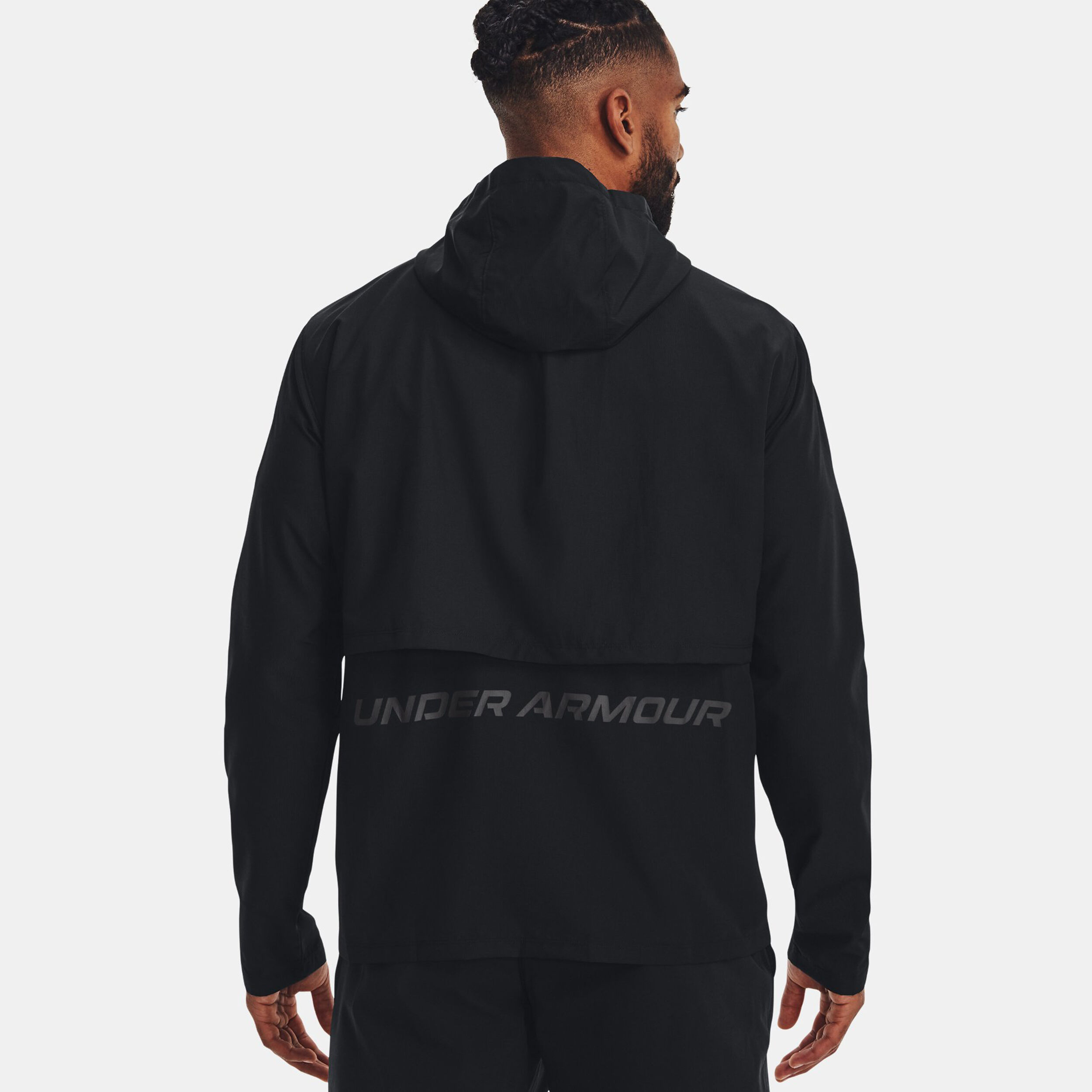 Storm Run Hooded Running Jacket Men Black