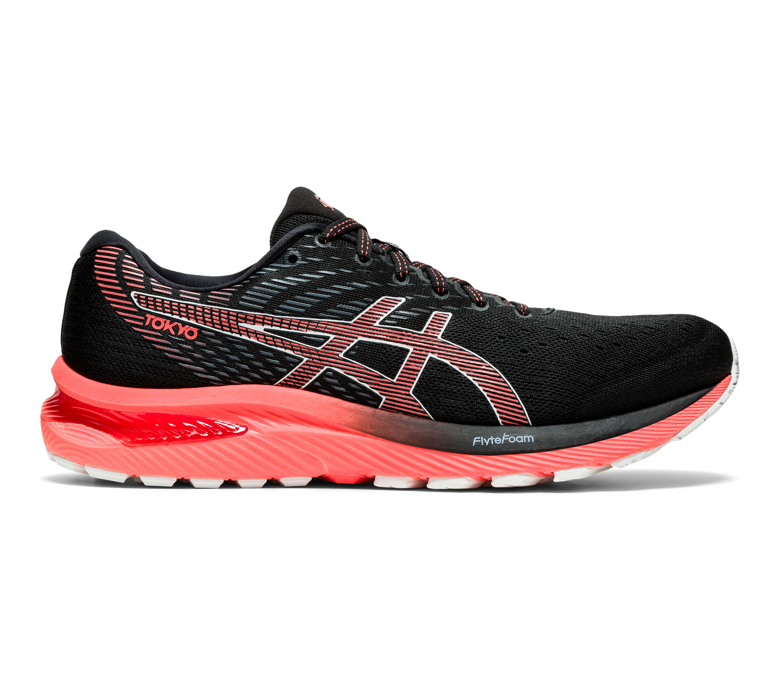 Asics gel cumulus black coral hot sale