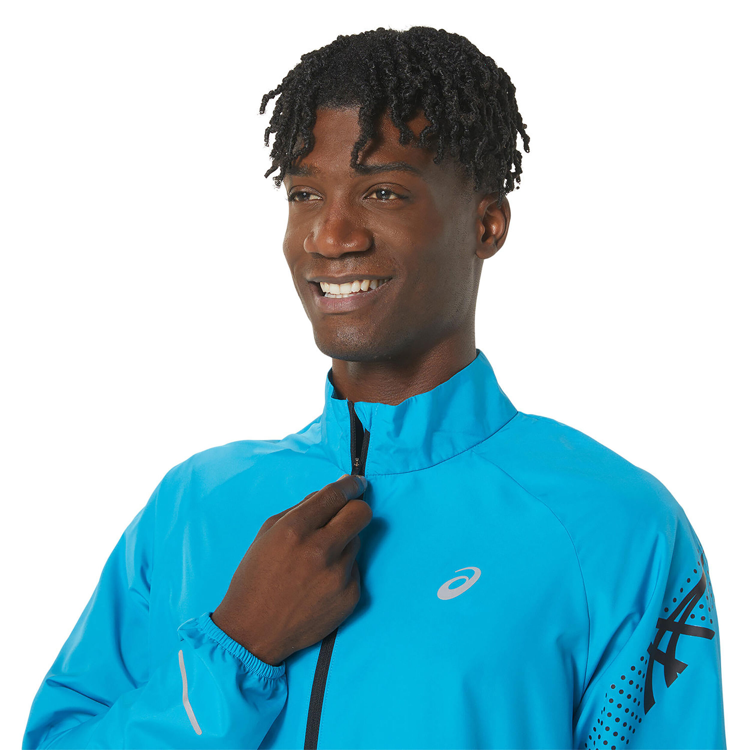 Buy ASICS Icon Running Jacket Men Light Blue online | Running