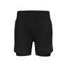 X-Alp Trail 6in 2in1 Running Shorts Men-Black