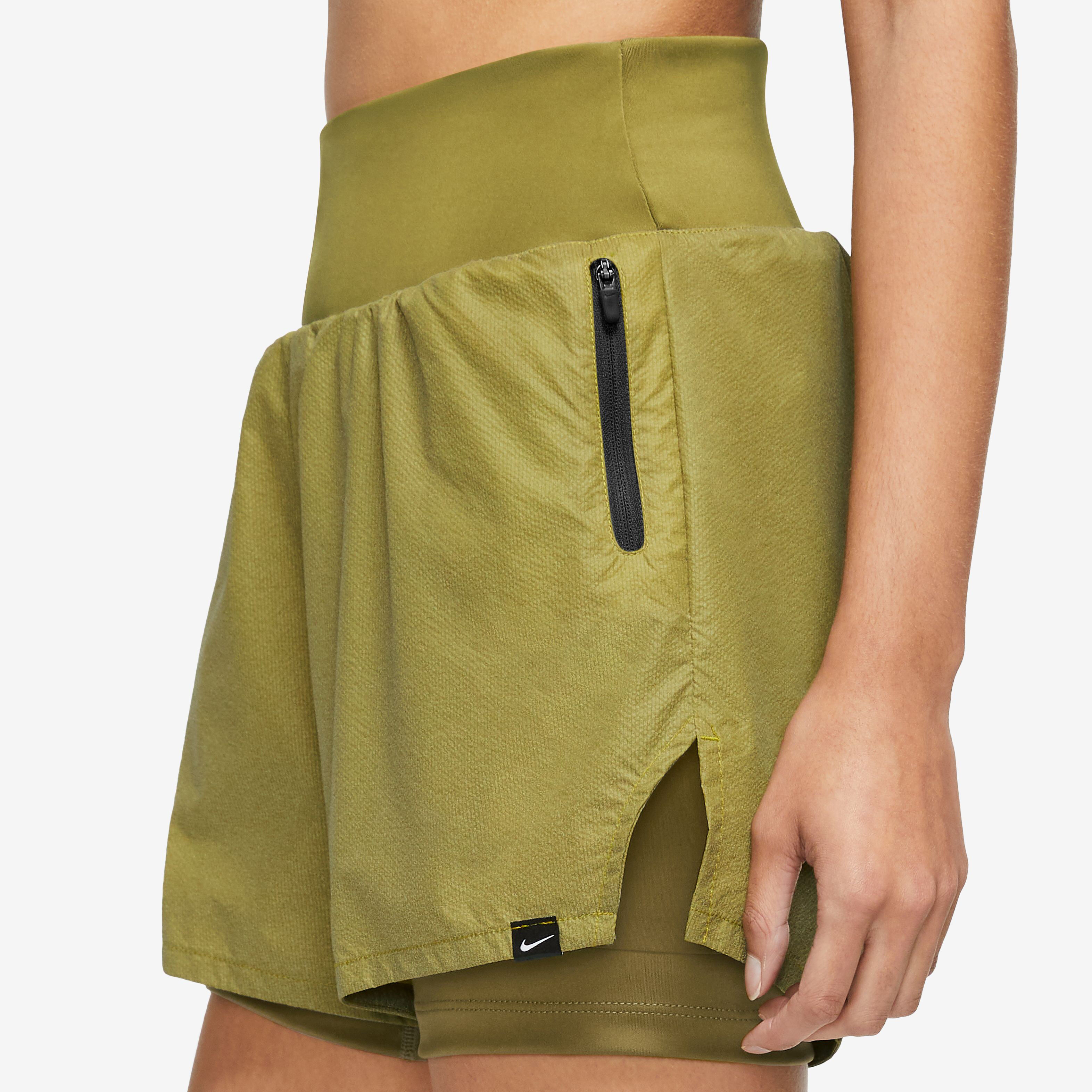 olive green nike shorts womens