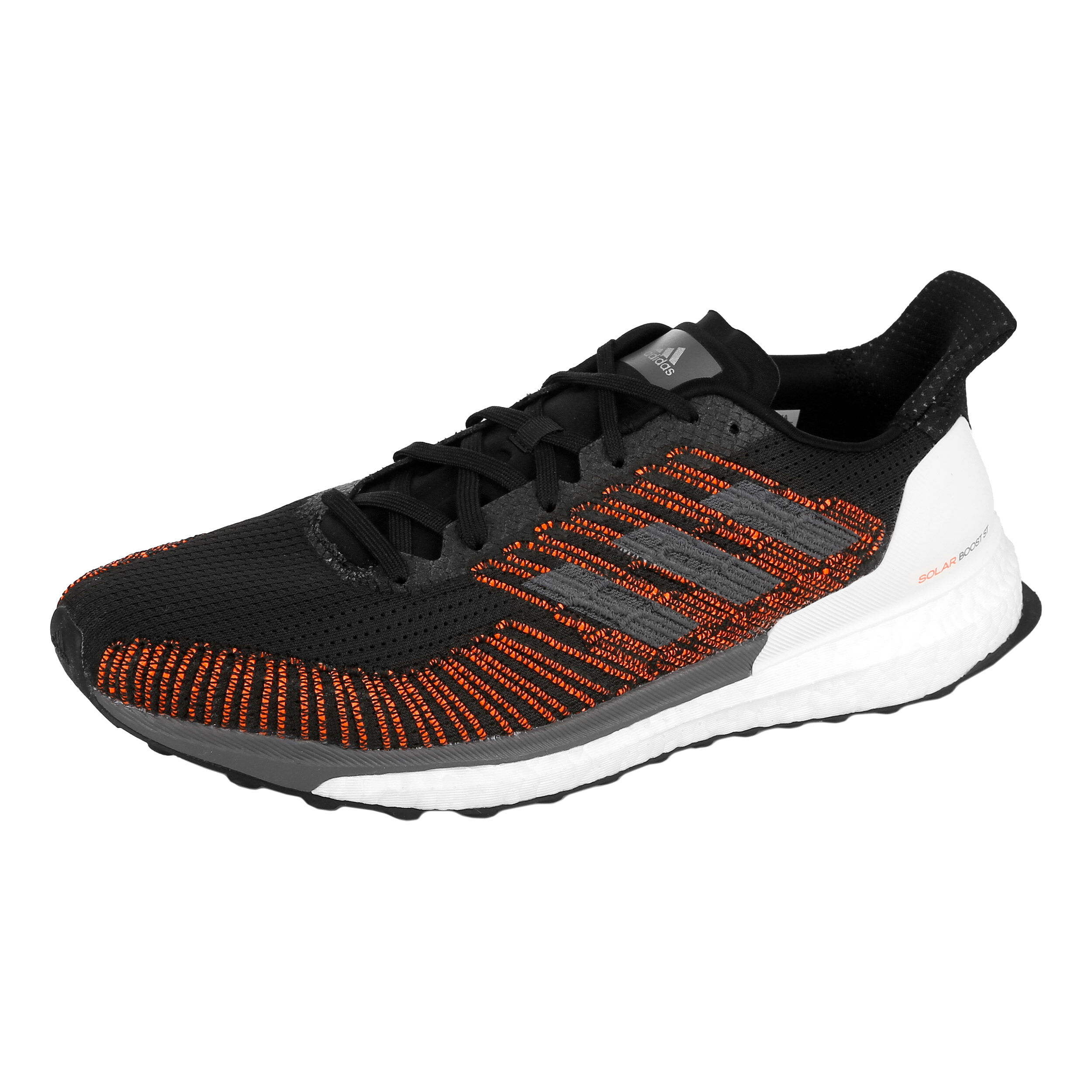 Men's solar boost st 19 running 2025 shoes  black/grey/orange