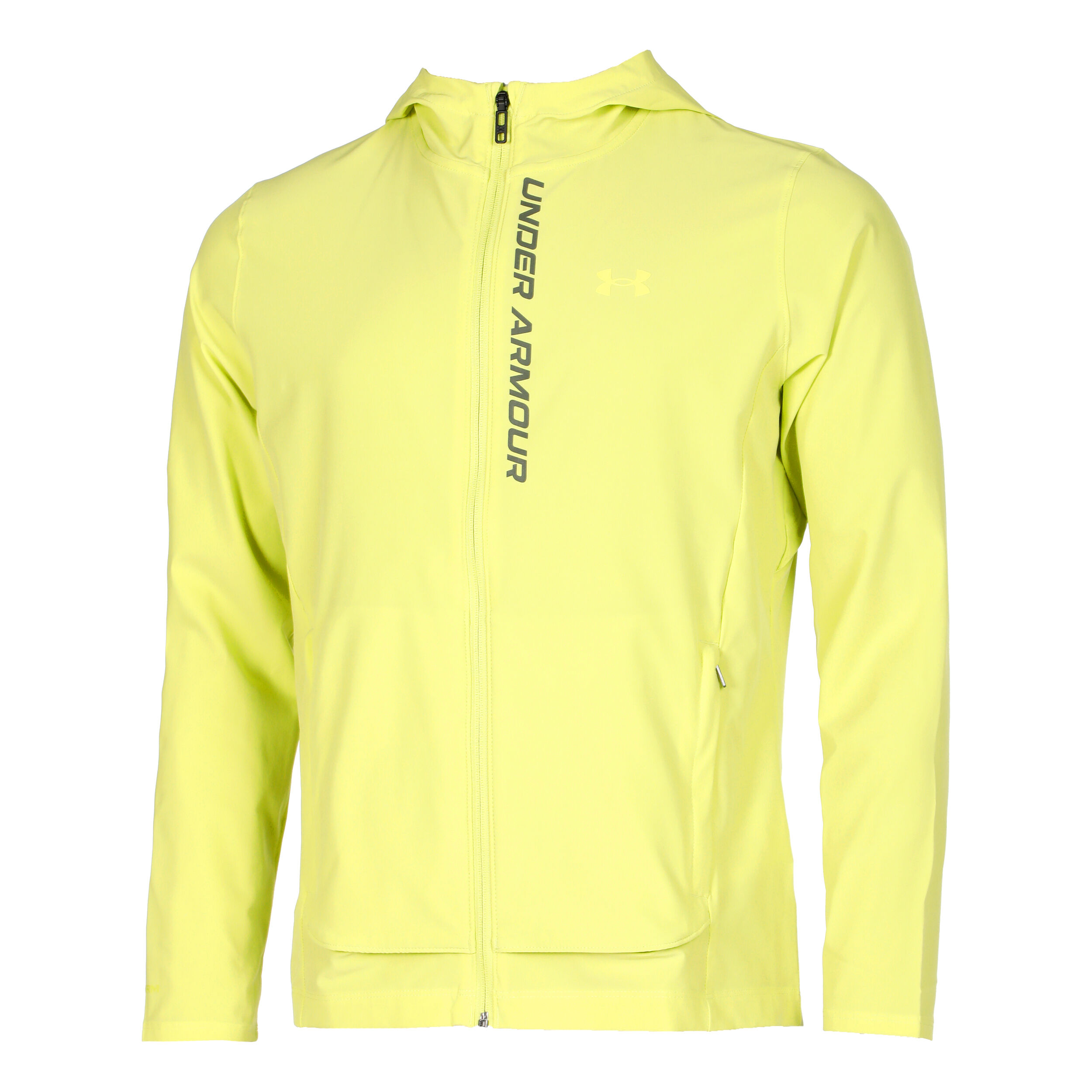 Under armour yellow running jacket store