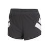 Road To Records 2in Split Running Shorts Women-Black,White