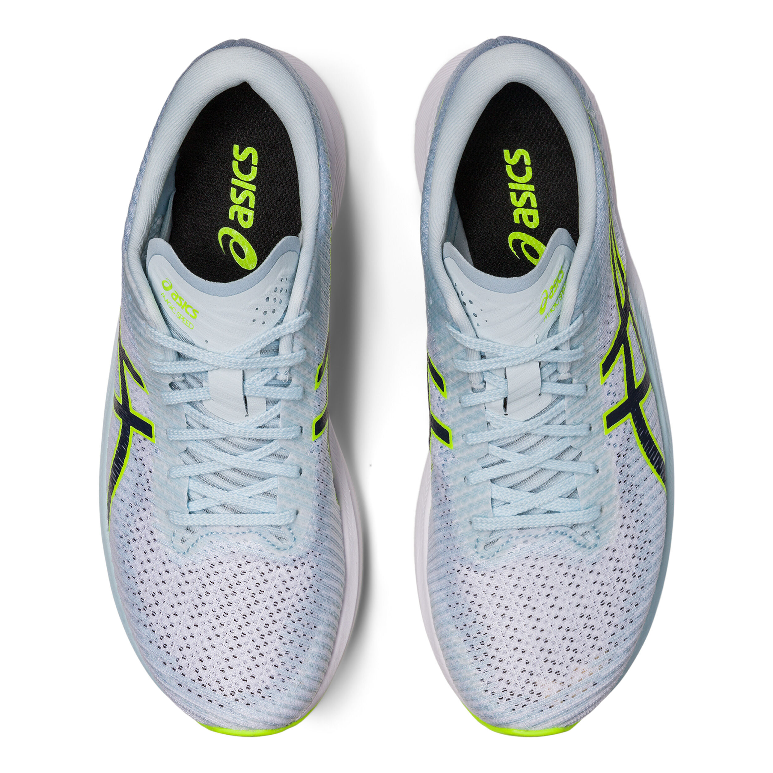 Buy ASICS Magic Speed 2 Competition Running Shoe Women Light Blue Neon Green online Running Point COM