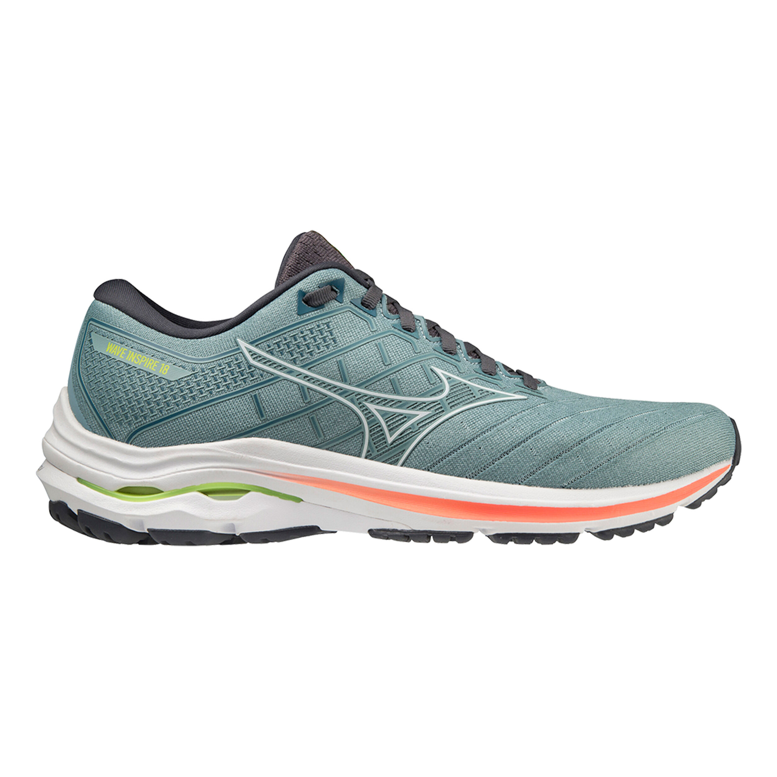 Buy Mizuno Wave Inspire 18 Stability Running Shoe Men Grey Green